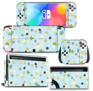 Christmas Candy Color Vinyl Skin Decal Full Protective Kit Code 1210 for Nintendo Switch Console, Joy-Con Controllers & Charging Dock Christmas Candy Color Vinyl Skin Decal Full Protective Kit Code 1210 for Nintendo Switch Console, Joy-Con Controllers & Charging Dock
