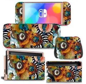 Custom Printed Full Vinyl Skin Decal Kit Code 1234, Protective Wrap Sticker Film Compatible with Nintendo Switch Console, Joy-Con Controllers & Charging Dock Custom Printed Full Vinyl Skin Decal Kit Code 1234, Protective Wrap Sticker Film Compatible with Nintendo Switch Console, Joy-Con Controllers & Charging Dock