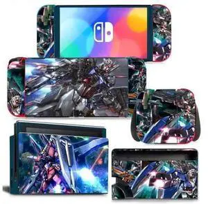 Anime Themed Full Vinyl Skin Decal Kit Code 1410, Protective Sticker Film for Nintendo Switch Console, Joy-Con Controllers & Charging Dock Anime Themed Full Vinyl Skin Decal Kit Code 1410, Protective Sticker Film for Nintendo Switch Console, Joy-Con Controllers & Charging Dock