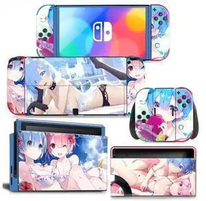 Cute Cartoon Girl Full Vinyl Skin Decal Kit Code 1718, Protective Sticker Film for Nintendo Switch Console, Joy-Con Controllers & Charging Dock Cute Cartoon Girl Full Vinyl Skin Decal Kit Code 1718, Protective Sticker Film for Nintendo Switch Console, Joy-Con Controllers & Charging Dock