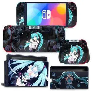 Japanese Girl Cartoon Full Vinyl Skin Decal Kit Code 1437, Protective Film Sticker for Nintendo Switch Console, Joy-Con Controllers & Charging Dock Japanese Girl Cartoon Full Vinyl Skin Decal Kit Code 1437, Protective Film Sticker for Nintendo Switch Console, Joy-Con Controllers & Charging Dock