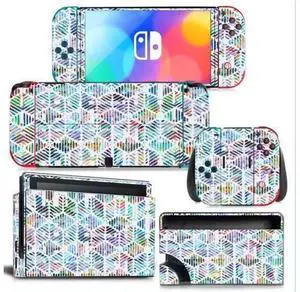 Christmas Candy Color Full Vinyl Skin Decal Kit Code 1205, Protective Sticker Film for Nintendo Switch Console, Joy-Con Controllers & Charging Dock Christmas Candy Color Full Vinyl Skin Decal Kit Code 1205, Protective Sticker Film for Nintendo Switch Console, Joy-Con Controllers & Charging Dock
