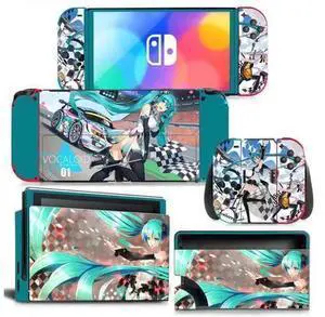 Japanese Girl Cartoon Full Vinyl Skin Decal Kit Code 1437, Protective Vinyl Sticker Film for Nintendo Switch Console, Joy-Con Controllers & Charging Dock Japanese Girl Cartoon Full Vinyl Skin Decal Kit Code 1437, Protective Vinyl Sticker Film for Nintendo Switch Console, Joy-Con Controllers & Charging Dock
