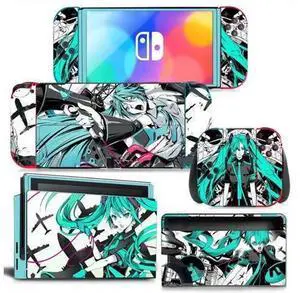 Cute Japanese Girl Cartoon Vinyl Skin Sticker Decal for Nintendo Switch NS Full Set, Console, Controller & Dock Protective Skin Film, Scratch Resistant Decorative Wrap Cover Model 1437 Cute Japanese Girl Cartoon Vinyl Skin Sticker Decal for Nintendo Switch NS Full Set, Console, Controller & Dock Protective Skin Film, Scratch Resistant Decorative Wrap Cover Model 1437