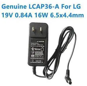 LCAP36-A 19V 0.84A US Plug AC Power Adapter ADS-18FSG-19, Replacement Charger for LG Monitor 19M38A 19M38D 19M38H 22MK430H 22MK400A Power Supply LCAP36-A 19V 0.84A US Plug AC Power Adapter ADS-18FSG-19, Replacement Charger for LG Monitor 19M38A 19M38D 19M38H 22MK430H 22MK400A Power Supply