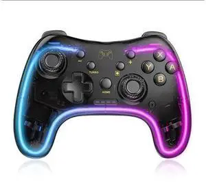 Brightup Wireless Switch Pro Controller, Compatible with Nintendo Switch/Switch Lite/Switch OLED, Gamepad with Turbo, Wake-Up Function & Adjustable LED Lights, Black Brightup Wireless Switch Pro Controller, Compatible with Nintendo Switch/Switch Lite/Switch OLED, Gamepad with Turbo, Wake-Up Function & Adjustable LED Lights, Black