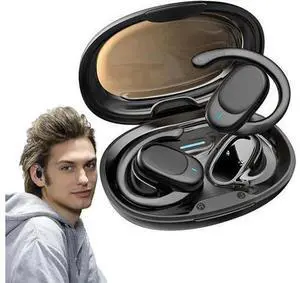 Wireless Bone Conduction Workout Headphones, Bluetooth 5.3 Open Ear Sport Headphones with Dual 14.4mm Dynamic Drivers, Sweatproof, 120H Standby Time & Charging Case, Ideal for Cycling Wireless Bone Conduction Workout Headphones, Bluetooth 5.3 Open Ear Sport Headphones with Dual 14.4mm Dynamic Drivers, Sweatproof, 120H Standby Time & Charging Case, Ideal for Cycling