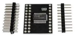 MCP23017 I2C Interface 16-Bit I/O Expansion Module, IIC to GPIO Converter Board, Max 25mA Drive Current, Compatible with C51 Microcontroller and Electronic Development Projects MCP23017 I2C Interface 16-Bit I/O Expansion Module, IIC to GPIO Converter Board, Max 25mA Drive Current, Compatible with C51 Microcontroller and Electronic Development Projects