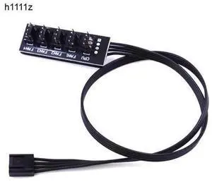 40cm 1 to 5 4-Pin PWM Fan Hub Splitter Cable, TX4 Molex Powered Cooling Fan Power Adapter, PC Chassis CPU Cooler Fan Speed Controller, Supports 3Pin/4Pin Fans for Gaming PC, Server and Mining Rig Cool 40cm 1 to 5 4-Pin PWM Fan Hub Splitter Cable, TX4 Molex Powered Cooling Fan Power Adapter, PC Chassis CPU Cooler Fan Speed Controller, Supports 3Pin/4Pin Fans for Gaming PC, Server and Mining Rig Cool