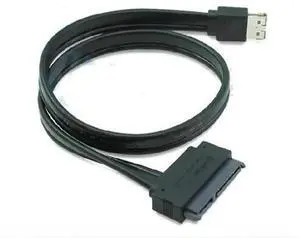 0.5m Power eSATA to SATA 22Pin Cable, Power eSATA (eSATA+USB) 12V 5V Combined Data & Power Adapter Cord, eSATA Host to 22Pin SATA Cable for 2.5" 3.5" HDD SSD Hard Drive Enclosure Docking Station 0.5m Power eSATA to SATA 22Pin Cable, Power eSATA (eSATA+USB) 12V 5V Combined Data & Power Adapter Cord, eSATA Host to 22Pin SATA Cable for 2.5" 3.5" HDD SSD Hard Drive Enclosure Docking Station