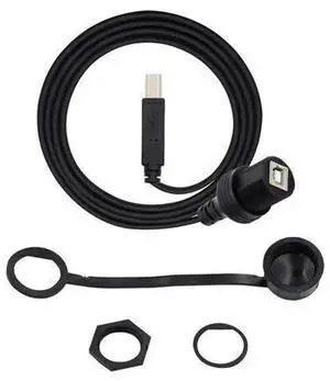 1m USB 2.0 B Type Male to Female Extension Cable, 480Mbps Waterproof Dustproof Panel Mount USB Data & Power Cord, Industrial Grade USB-B Extension Wire for Car Equipment, Embedded Devices and Cabinet 1m USB 2.0 B Type Male to Female Extension Cable, 480Mbps Waterproof Dustproof Panel Mount USB Data & Power Cord, Industrial Grade USB-B Extension Wire for Car Equipment, Embedded Devices and Cabinet