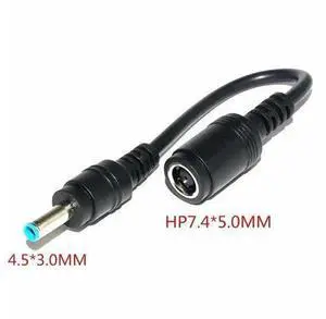 Straight DC Power Tip Adapter 7.4x5.0mm Female to 4.5x3.0mm Male Converter Connector, Laptop Charger Plug Adapter Compatible with HP Stream Spectre Pavilion Envy Elitebook Split Chromebook Straight DC Power Tip Adapter 7.4x5.0mm Female to 4.5x3.0mm Male Converter Connector, Laptop Charger Plug Adapter Compatible with HP Stream Spectre Pavilion Envy Elitebook Split Chromebook