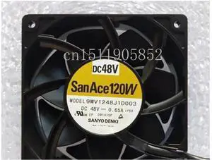 SANYO 9WV1248J1D003 DC 48V 0.65A 120x120x38mm Square Cooling Fan, High Speed Industrial Axial Fan Replacement for Server, Inverter, Cabinet Heat Dissipation SANYO 9WV1248J1D003 DC 48V 0.65A 120x120x38mm Square Cooling Fan, High Speed Industrial Axial Fan Replacement for Server, Inverter, Cabinet Heat Dissipation
