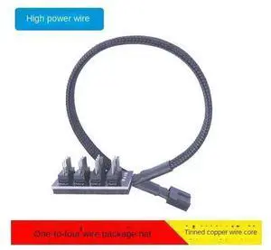 4-Pin PWM Fan Hub Splitter Adapter, 1 to 4 Way CPU Cooling Fan Power Cable, Desktop Computer Case Cooler Fan Splitter for Motherboard PWM Fan Header Expansion 4-Pin PWM Fan Hub Splitter Adapter, 1 to 4 Way CPU Cooling Fan Power Cable, Desktop Computer Case Cooler Fan Splitter for Motherboard PWM Fan Header Expansion