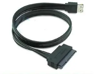 0.5m Power eSATA (eSATA+USB) to SATA 22Pin Cable, 12V+5V Powered eSATA to SATA Hard Drive Data Power Combined Cable for 2.5" 3.5" SATA HDD SSD 0.5m Power eSATA (eSATA+USB) to SATA 22Pin Cable, 12V+5V Powered eSATA to SATA Hard Drive Data Power Combined Cable for 2.5" 3.5" SATA HDD SSD