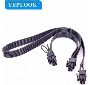 60CM 18AWG PCIe 6Pin to 6Pin+8Pin GPU Modular Power Cable, Graphics Card Power Wire Compatible with CoolerMaster V Series Gold Fully Modular PSU V550 V650 V750 V850 V1000 V1300 60CM 18AWG PCIe 6Pin to 6Pin+8Pin GPU Modular Power Cable, Graphics Card Power Wire Compatible with CoolerMaster V Series Gold Fully Modular PSU V550 V650 V750 V850 V1000 V1300
