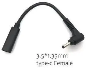 USB Type-C Female to 3.5x1.35mm Male DC Power Adapter Cable, PD Trigger USB-C to DC 3.5*1.35mm Barrel Jack Converter Charging Connector for Notebooks & DC Powered Devices USB Type-C Female to 3.5x1.35mm Male DC Power Adapter Cable, PD Trigger USB-C to DC 3.5*1.35mm Barrel Jack Converter Charging Connector for Notebooks & DC Powered Devices