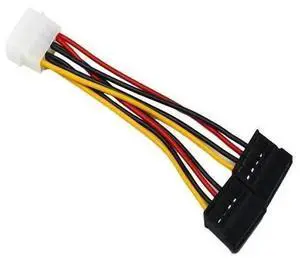 10Pcs/Lot 4 Pin IDE Molex to Dual 15 Pin SATA HDD Power Adapter Cable, Serial ATA Hard Drive Power Converter Wire for PC Storage Devices 10Pcs/Lot 4 Pin IDE Molex to Dual 15 Pin SATA HDD Power Adapter Cable, Serial ATA Hard Drive Power Converter Wire for PC Storage Devices