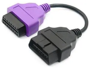 OBD2 Diagnostic Cable, ECU Scan Adapter OBD 2 Connector for ECUScan Tool, Supports ABS Airbag System Diagnosis, Multi-Color 6-Wire OBD Diagnostic Cable OBD2 Diagnostic Cable, ECU Scan Adapter OBD 2 Connector for ECUScan Tool, Supports ABS Airbag System Diagnosis, Multi-Color 6-Wire OBD Diagnostic Cable