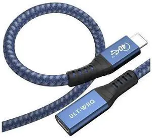 2.62Ft USB4 Extension Cable, Thunderbolt 3/4 Compatible USB C 4.0 Extender Cord, Support PD 100W 20V5A Charging, 40Gbps Data Transfer, 8K@60Hz Video Output for MacBook, iMac, Dell XPS, Intel NUC, Dell 2.62Ft USB4 Extension Cable, Thunderbolt 3/4 Compatible USB C 4.0 Extender Cord, Support PD 100W 20V5A Charging, 40Gbps Data Transfer, 8K@60Hz Video Output for MacBook, iMac, Dell XPS, Intel NUC, Dell