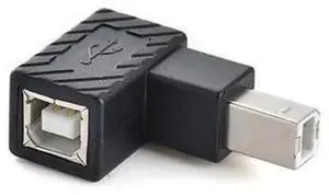 90 Degree Down Angle USB 2.0 Type B Male to Female Adapter, Right Angle Printer USB Extender Plug, USB-B Port Corner Converter Jack for Printers, Scanners, MIDI Controllers & Musical Instruments 90 Degree Down Angle USB 2.0 Type B Male to Female Adapter, Right Angle Printer USB Extender Plug, USB-B Port Corner Converter Jack for Printers, Scanners, MIDI Controllers & Musical Instruments