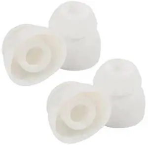 1 Pair White Replacement Double Flange Silicone Ear Tips, Soft Earbuds Silicone Pads Compatible with In Ear Headphones, Earphone Sleeves with 4.5mm Inner Bore, Comfort Noise Isolation In-Ear Headset A 1 Pair White Replacement Double Flange Silicone Ear Tips, Soft Earbuds Silicone Pads Compatible with In Ear Headphones, Earphone Sleeves with 4.5mm Inner Bore, Comfort Noise Isolation In-Ear Headset A