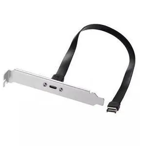 USB 3.2 Type-E IDC 20Pin Front Panel Header to USB-C Type-C Female Extension Cable, 20Gbps Transfer Speed with Panel Mount Screw for PC Motherboard USB 3.2 Type-E IDC 20Pin Front Panel Header to USB-C Type-C Female Extension Cable, 20Gbps Transfer Speed with Panel Mount Screw for PC Motherboard