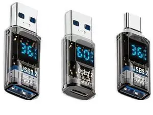 Digital Display USB Adapter 6 Pack, 60W PD Power Monitor,10Gbps OTG Converter:2×USB-A to USB-A,2×USB-A to USB-C,2×USB-C to USB-A for Laptops, Phones, Tablets and Chargers Digital Display USB Adapter 6 Pack, 60W PD Power Monitor,10Gbps OTG Converter:2×USB-A to USB-A,2×USB-A to USB-C,2×USB-C to USB-A for Laptops, Phones, Tablets and Chargers