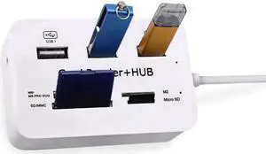USB-C Multiport Hub, 3-Port USB Splitter with USB 3.0 & USB 2.0, Built-in SD/TF Card Reader, Portable Type-C Expansion Adapter, Plug and Play USB C Hub for Desktop PC, Laptop, Notebook and Full-Functi USB-C Multiport Hub, 3-Port USB Splitter with USB 3.0 & USB 2.0, Built-in SD/TF Card Reader, Portable Type-C Expansion Adapter, Plug and Play USB C Hub for Desktop PC, Laptop, Notebook and Full-Functi