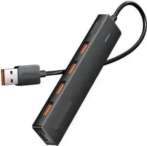 4-Port USB 3.2 Gen 2 Hub, 10Gbps SuperSpeed USB Splitter Adapter, Durable ABS Housing USB Extender, Plug and Play Computer Accessories for MacBook, Dell, HP, ASUS, Lenovo, Acer Laptops and Desktop PCs 4-Port USB 3.2 Gen 2 Hub, 10Gbps SuperSpeed USB Splitter Adapter, Durable ABS Housing USB Extender, Plug and Play Computer Accessories for MacBook, Dell, HP, ASUS, Lenovo, Acer Laptops and Desktop PCs