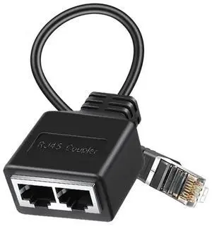 RJ45 Ethernet Splitter 1 Male to 3 Female, 1000Mbps Passive LAN Network Adapter, Compatible with Cat7 Cat8 Ethernet Cable RJ45 Ethernet Splitter 1 Male to 3 Female, 1000Mbps Passive LAN Network Adapter, Compatible with Cat7 Cat8 Ethernet Cable