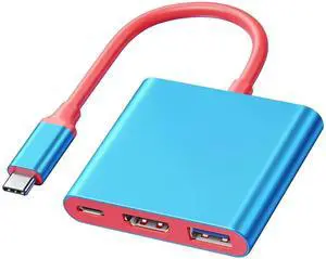 USB-C 3-in-1 Hub with 4K@30Hz HDMI, USB 3.0 & 100W PD Charging, Multiport Adapter for MacBook, Laptop, Tablet, Switch & Smartphone USB-C 3-in-1 Hub with 4K@30Hz HDMI, USB 3.0 & 100W PD Charging, Multiport Adapter for MacBook, Laptop, Tablet, Switch & Smartphone