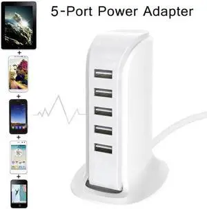 5-Port USB 3.0 Power Strip, Multi USB Fast Charging Adapter, EU/UK/US/AU Plug Available for iPhone, Smartphones 5-Port USB 3.0 Power Strip, Multi USB Fast Charging Adapter, EU/UK/US/AU Plug Available for iPhone, Smartphones