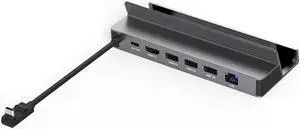 6-in-1 Docking Station for Steam Deck OLED, ROG Ally X, Legion Go, MSI Claw | 4K@60Hz HDMI, Gigabit Ethernet, 3 USB-A 3.0, 100W PD Charging 6-in-1 Docking Station for Steam Deck OLED, ROG Ally X, Legion Go, MSI Claw | 4K@60Hz HDMI, Gigabit Ethernet, 3 USB-A 3.0, 100W PD Charging