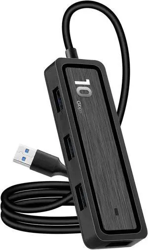 6-in-1 USB C Hub, 4-Port USB 3.1 Gen 2 Splitter 10Gbps SuperSpeed with SD/TF Card Reader, 20CM Cable Multiport Adapter Compatible with MacBook, PC, Flash Drives 6-in-1 USB C Hub, 4-Port USB 3.1 Gen 2 Splitter 10Gbps SuperSpeed with SD/TF Card Reader, 20CM Cable Multiport Adapter Compatible with MacBook, PC, Flash Drives