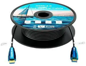 1M Fiber Optic HDMI 2.0 Cable, 4K@60Hz High Speed HDMI Cord for TV Box, Projector, PS4 & Large Screen TV, Ideal for Conduit Installation 1M Fiber Optic HDMI 2.0 Cable, 4K@60Hz High Speed HDMI Cord for TV Box, Projector, PS4 & Large Screen TV, Ideal for Conduit Installation