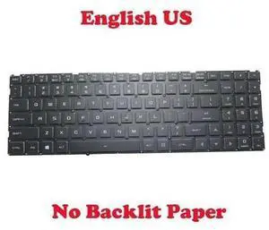 No Backlit US English Laptop Keyboard for Gateway GGNC51518 GGNC51518-BK, Black, No Frame Replacement Keyboard No Backlit US English Laptop Keyboard for Gateway GGNC51518 GGNC51518-BK, Black, No Frame Replacement Keyboard