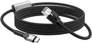 USB-C to Gigabit Ethernet Adapter Cable 1000Mbps, 1.2M Length, Aluminum Alloy Shell, Nylon Braided Cord, Type-C to RJ45 LAN Network Adapter for Laptop, PC, Tablet, Smartphone Stable Wired Network Conn USB-C to Gigabit Ethernet Adapter Cable 1000Mbps, 1.2M Length, Aluminum Alloy Shell, Nylon Braided Cord, Type-C to RJ45 LAN Network Adapter for Laptop, PC, Tablet, Smartphone Stable Wired Network Conn