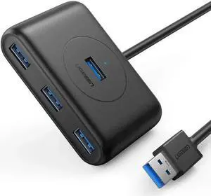 UGREEN 4 Port USB 3.0 Data Hub with 3ft Portable Extension Cable, 5Gbps High Speed USB Splitter, Plug & Play, Black, Compatible with MacBook Air, Mac Mini, iMac Pro, Microsoft Surface and Ultrabooks UGREEN 4 Port USB 3.0 Data Hub with 3ft Portable Extension Cable, 5Gbps High Speed USB Splitter, Plug & Play, Black, Compatible with MacBook Air, Mac Mini, iMac Pro, Microsoft Surface and Ultrabooks