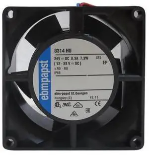 New Original German ebmpapst 8314HU Axial Cooling Fan, 8032 80×80×32mm, 24VDC 6W, Industrial Inverter Cooling Fan New Original German ebmpapst 8314HU Axial Cooling Fan, 8032 80×80×32mm, 24VDC 6W, Industrial Inverter Cooling Fan