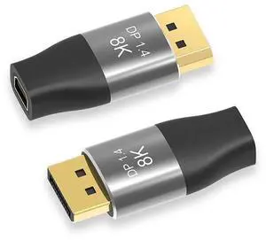 Mini DisplayPort to DisplayPort Adapter DP 1.4, Bi-Directional Transmission, Supports 8K@60Hz & 4K@144Hz, Mini DP to DP Converter for Laptops, PCs, Monitors and Graphics Cards Mini DisplayPort to DisplayPort Adapter DP 1.4, Bi-Directional Transmission, Supports 8K@60Hz & 4K@144Hz, Mini DP to DP Converter for Laptops, PCs, Monitors and Graphics Cards