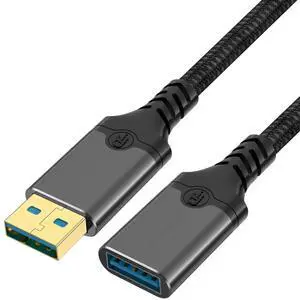USB 3.0 Extension Cable Male to Female, 5Gbps High Speed Data Transfer, 10x Faster Than USB 2.0, Suitable for Camera, Hard Drive, Keyboard, Mouse and Charging USB 3.0 Extension Cable Male to Female, 5Gbps High Speed Data Transfer, 10x Faster Than USB 2.0, Suitable for Camera, Hard Drive, Keyboard, Mouse and Charging