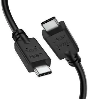USB4 Full-Function USB-C Cable, 40Gbps Data Transfer, 240W PD Fast Charging, 8K@60Hz Video Output, Compatible with Thunderbolt 4 / Thunderbolt 3, for Laptop, Monitor, eGPU and Docking Station USB4 Full-Function USB-C Cable, 40Gbps Data Transfer, 240W PD Fast Charging, 8K@60Hz Video Output, Compatible with Thunderbolt 4 / Thunderbolt 3, for Laptop, Monitor, eGPU and Docking Station