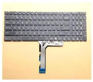 US Layout Laptop Keyboard Without Backlight Replacement for MSI GL62 6QE GL72 6QE Notebook, Black Internal Keyboard, No Backlit, Built-in Flex Cable US Layout Laptop Keyboard Without Backlight Replacement for MSI GL62 6QE GL72 6QE Notebook, Black Internal Keyboard, No Backlit, Built-in Flex Cable