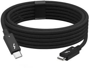 Thunderbolt 4 Cable, 40Gbps Data Transfer, 240W PD Charging, 8K Video Output, Built-in E-Marker Chip, Nylon Braided USB4 Cord with 12000 Bend Lifespan, Compatible with MacBook, Laptop, eGPU, Docking Thunderbolt 4 Cable, 40Gbps Data Transfer, 240W PD Charging, 8K Video Output, Built-in E-Marker Chip, Nylon Braided USB4 Cord with 12000 Bend Lifespan, Compatible with MacBook, Laptop, eGPU, Docking