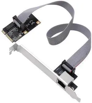 Mini PCIe to 2.5G Ethernet Network Card with Realtek RTL8125BG Chip, 2500Mbps RJ45 LAN Adapter, Supports Full & Half Duplex, Mini PCI Express 2.5G NIC for Desktop, Embedded and Industrial Systems Mini PCIe to 2.5G Ethernet Network Card with Realtek RTL8125BG Chip, 2500Mbps RJ45 LAN Adapter, Supports Full & Half Duplex, Mini PCI Express 2.5G NIC for Desktop, Embedded and Industrial Systems