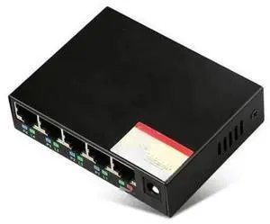 5 Ports POE Switch 10/100 Mbps Fast Ethernet Network Switch, RJ45 LAN Switch DC48V Power Supply for IP Monitoring Camera, Wireless AP, Intelligent Plug-and-Play POE Networking Switch 5 Ports POE Switch 10/100 Mbps Fast Ethernet Network Switch, RJ45 LAN Switch DC48V Power Supply for IP Monitoring Camera, Wireless AP, Intelligent Plug-and-Play POE Networking Switch