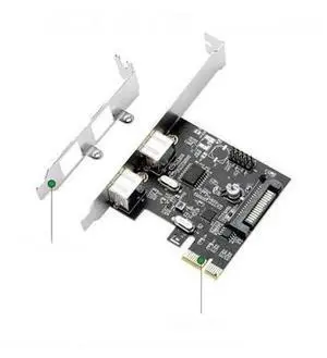 PCI Express 2 Ports PS/2 Expansion Card with 4 Pin Power Connector, PCIe to Dual PS2 Controller Adapter for PC Traditional PS/2 Keyboard and Mouse Support Desktop Computer PCI Express 2 Ports PS/2 Expansion Card with 4 Pin Power Connector, PCIe to Dual PS2 Controller Adapter for PC Traditional PS/2 Keyboard and Mouse Support Desktop Computer