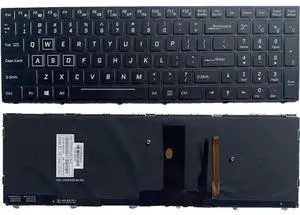 Laptop Replacement Keyboard for ORIGIN PC EVO15-S / Origin EVO 15S, Black US English Layout with Backlight, Notebook Keyboard Repair Spare Replacement Part Laptop Replacement Keyboard for ORIGIN PC EVO15-S / Origin EVO 15S, Black US English Layout with Backlight, Notebook Keyboard Repair Spare Replacement Part
