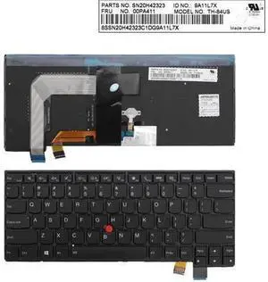 Backlit US Win8 Laptop Replacement Keyboard for Lenovo ThinkPad T460S T470S, PN 00PA411 SN20H42323, Black Notebook Keyboard Repair Spare Part Backlit US Win8 Laptop Replacement Keyboard for Lenovo ThinkPad T460S T470S, PN 00PA411 SN20H42323, Black Notebook Keyboard Repair Spare Part